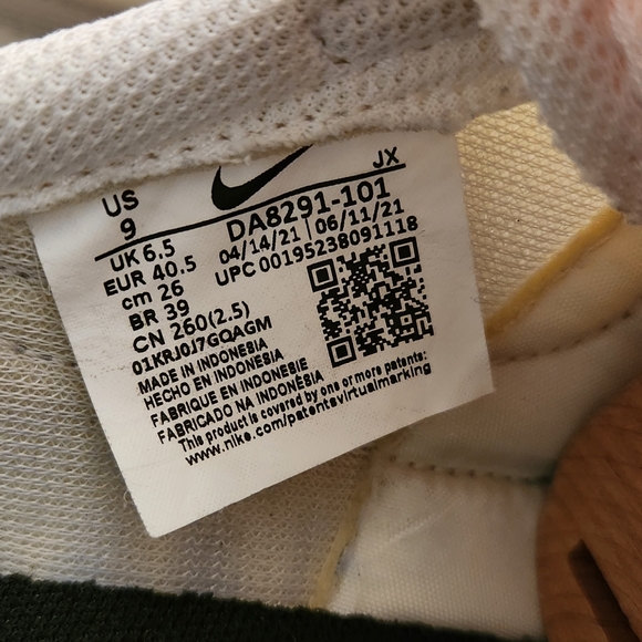 Nike Waffle Trainer 2 White Metal Silver Women's Size 9 - Picture 4 of 9